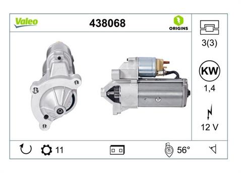 VALEO 12V MARŞ MOTORU 9 DİŞ/10 DİŞ/11 DİŞ/12 DİŞ/13 DİŞ 1.4 KW (D7R) CITROEN-FIAT-PEUGEOT-TATA