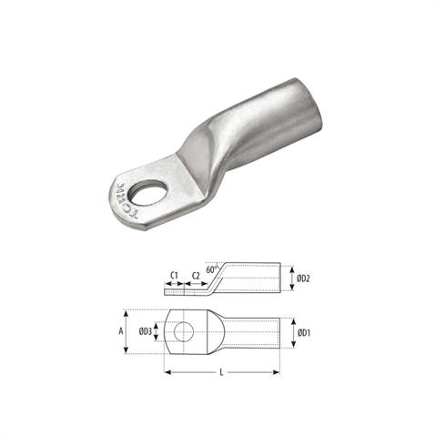 35 MM KABLO PABUCU (SIKMALI) (ST 3508) DELİK ÇAPI:8 MM)