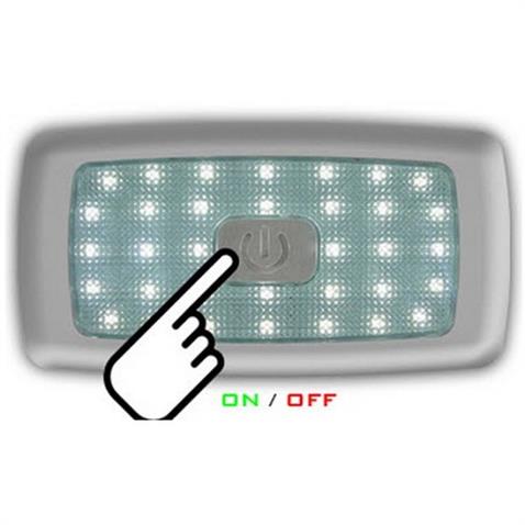 SANEL 24V TAVAN LAMBASI 34 LEDLİ 6500K BEYAZ (135*70 MM) (BUTONLU)