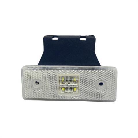 12V YAN PARK LAMBASI DORSE SİDE MARKER BEYAZ (4 LEDLİ) (110*42 MM)