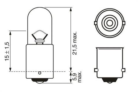 BOSCH 12V 53 AMPUL 4W (BA9s)