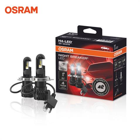 OSRAM 12V H4 NIGHT BREAKER XENON LED FAR AMPUL SETİ 6000K +%230 FAZLA IŞIK