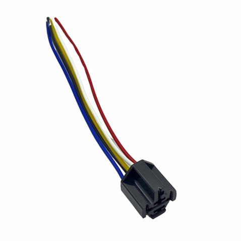 RÖLE SOKETİ (RÖLE YUVASI) 5 UÇLU SİYAH (5 KABLOLU) (HELLA TİPİ)