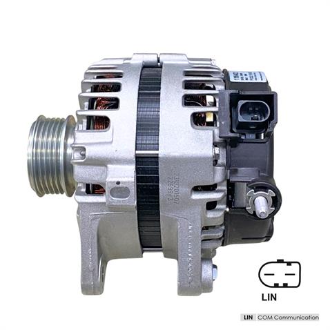 12V ALTERNATÖR DİNAMO 130 A (TEK FİŞ) (LIN) HYUNDAI ELANTRA IV/I20/I40-KIA CARENS IV/RIO/STONIC OEM
