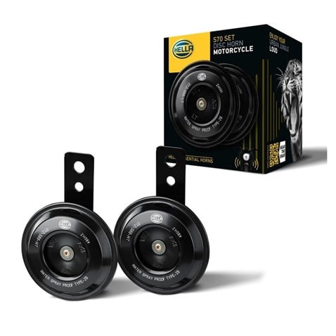 HELLA 12V DİDİT KORNA 108 dB 380/480 HZ  MOTOSİKLET (TAKIM) (71 MM)