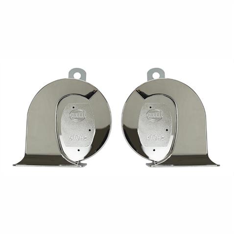 HELLA 12V DADAT KORNA 60W 112 dB 410/510 HZ (2 FİŞLİ) (KROM KAPLAMA) TAKIM TE30