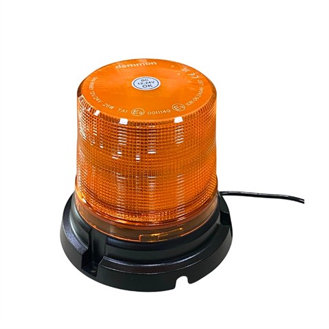 12V-24V ÇAKAR TEPE LAMBA LEDLİ FONKSİYONLU MIKNATISLI ÇAKMAK FİŞLİ SARI (125*100 MM)