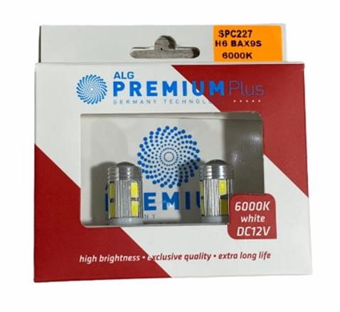 PREMIUM 12V H6 AMPUL 10 LEDLİ MERCEKLİ BEYAZ 6000K (2 AD)