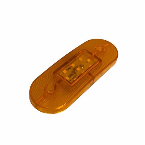 24V YAN SİNYAL LAMBASI DORSE SİDE MARKER SARI YM (9 LEDLİ) (113*40 MM)