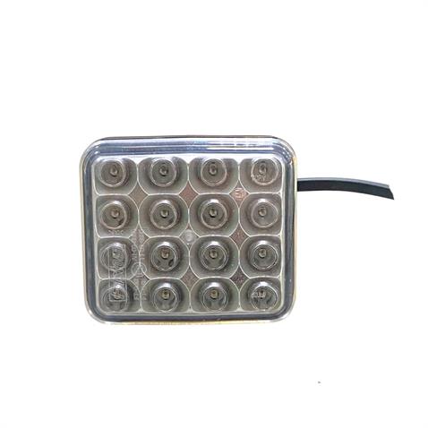 FRISTOM 12V-24V ARKA SİS LAMBASI (ŞEFFAF-KIRMIZI) (16 LEDLİ) (78*68 MM) E9