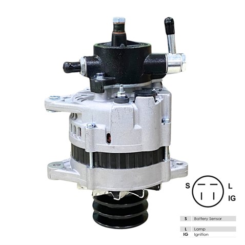 24V ALTERNATÖR DİNAMO 50 A (3 FİŞ) (S-L-IG) ISUZU CHAMPION KAMYON 1996 >