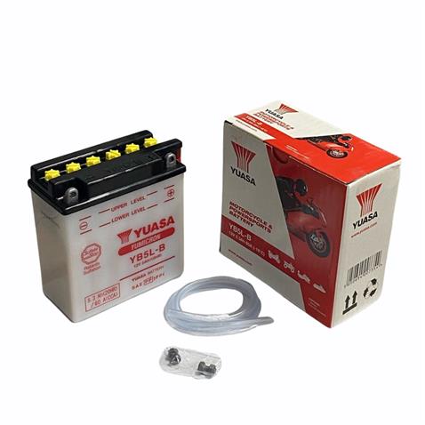 YUASA 12V 5 AH MOTOSİKLET AKÜSÜ 65 A (EN) (121*61*131) (YB5L-B/12N5-3B)