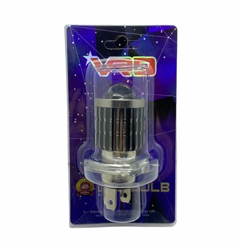 12V H4 LED AMPUL HS1 BEYAZ-SARI MOTOSİKLET MERCEKLİ