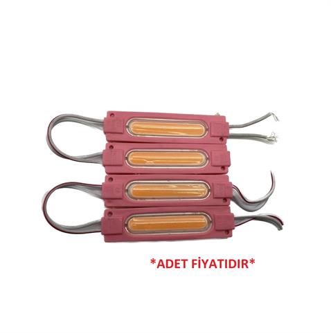 12V PARMAK LAMBA NEON LEDLİ KABLO PEMBE (67*17 MM) (1 AD)