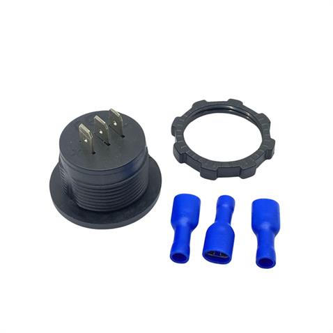 12V-48V DİJİTAL VOLTMETRE+AMPERMETRE (0-10 A) (MAVİ IŞIK) (28 MM)