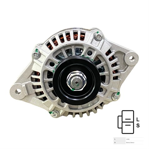 12V ALTERNATÖR DİNAMO 85 A (2 FİŞ) (L-S) HYUNDA ACCENT/EXCEL/SONATA-MITSUBISHI COLT/GALANT/LANCER