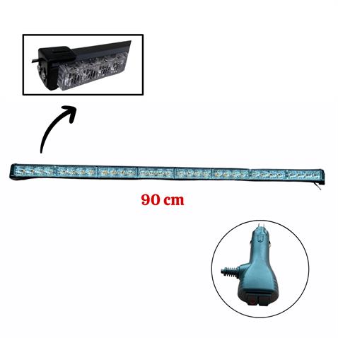 12V-24V LED BAR OFF-ROAD SARI ÇAKARLI (ÇAKAR TEPE LAMBA) (90 CM) 
