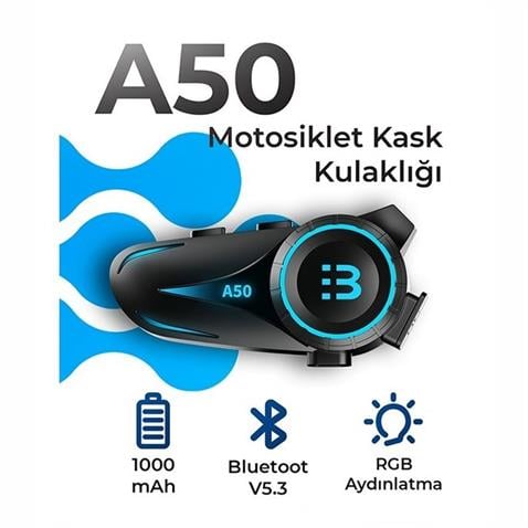 MOTOSIKLET KASK BLUETOOTH KULAKLIK (INTERCOM) (SU GEÇİRMEZ)
