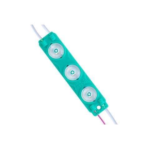 12V PARMAK LAMBA 3-LEDLİ KABLOLU YEŞİL (73*16 MM)