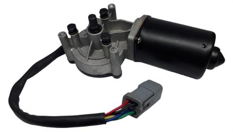 12V SİLECEK MOTORU (KABLOLU GRİ SOKETLİ 5 FİŞ) VOLVO İŞ MAKİNASI