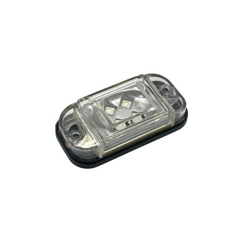 12V-24V YAN PARK LAMBASI DORSE SİDE MARKER BEYAZ (4 LEDLİ) (76*37 MM)