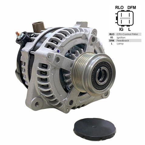 12V ALTERNATÖR DİNAMO 100 A (4 FİŞ) ( IG-L-RLO-FR-(M) ) TOYOTA AURIS/COROLLA 1.4 D-4D 2007 >
