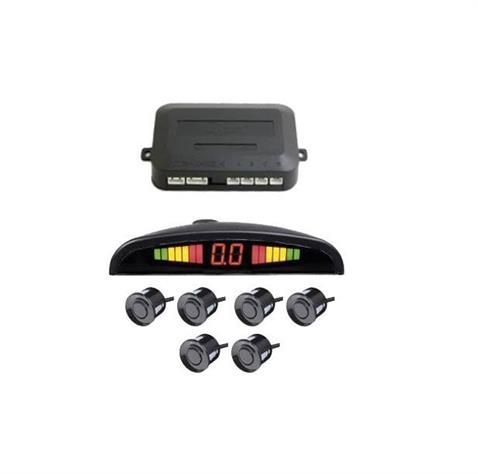 PARK SENSÖRÜ SES İKAZLI+OVAL GÖSTERGELİ (6 GÖZLÜ) (ÖN-ARKA) (22 MM) SİYAH