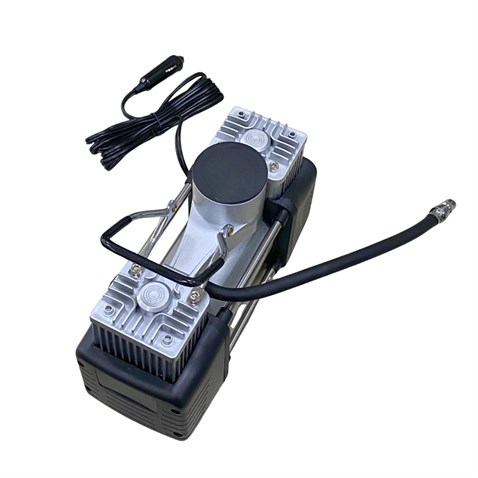 12V LASTİK ŞİŞİRME HAVA KOMPRESÖRÜ METAL ÇİFT PİSTONLU 150 psi (TAMİR KİTLİ)