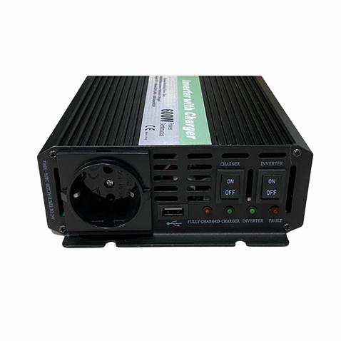 ORBUS 12V DC > 230V AC İNVERTER 600W (MODİFİYE) (USB ÇIKIŞLI) (10 A ŞARJLI)