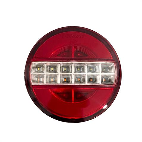 24V STOP LAMBASI YUVARLAK (NEON LEDLİ) (4 FONKSİYONLU) (140*60 MM)