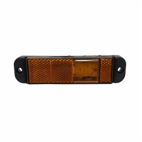 12V-24V YAN SİNYAL LAMBASI (SİDE MARKER) LEDLİ SARI KRONE TİP DORSE (130*32 MM)