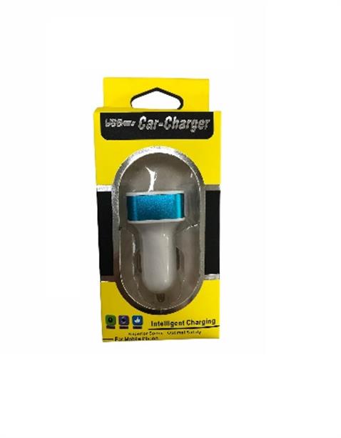 12V-24V TELEFON ŞARJ CİHAZI 2.1 A/1 A (ÇAKMAK GİRİŞLİ) (2 X USB GİRİŞLİ) MAVİ