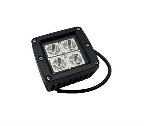 10V-30V ÇALIŞMA LAMBASI (4 X 3W POWER 4 LEDLİ) KARE