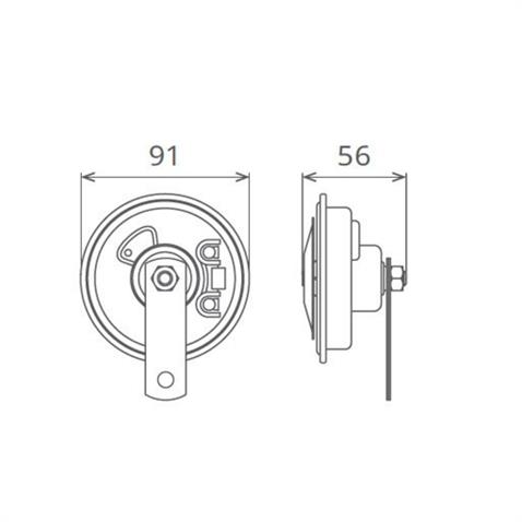 SEGER 6V DİDİT KORNA 335 HZ KALIN SES
