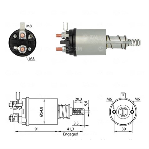 ZM 12V MARŞ OTOMATİĞİ LUCAS TİPİ BMC FATİH-DODGE-JCB (PERKINS MOTOR)