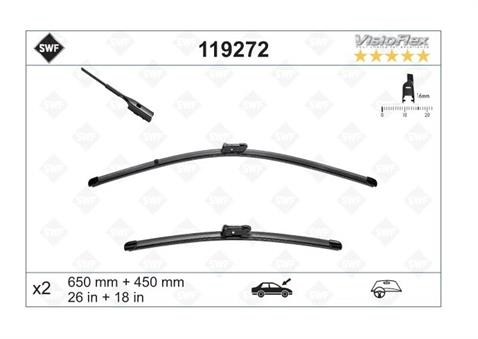 SWF SİLECEK SÜPÜRGESİ 650/450 MM AEROTWIN AUDI-CITROEN-MERCEDES-SEAT LEON-SKODA SUPERB-VW GOLF