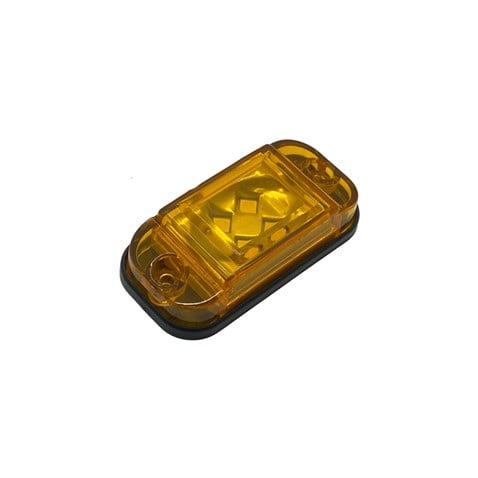 12V-24V YAN SİNYAL X LAMBA SİDE MARKER SARI OVAL (76*37 MM)