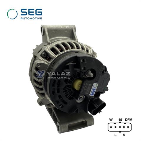 SEG 24V ALTERNATÖR DİNAMO 150 A (5 FİŞ SOKETLİ) (W-L-15-S-DFM) MERCEDES ATEGO/ACTROS/AROCS/AXOR