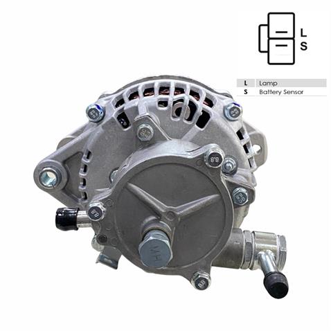 24V ALTERNATÖR DİNAMO 80 A (ÇİFT FİŞ) (L-S) (VAKUMLU) ISUZU TURKUAZ OTOBÜS/KAMYON