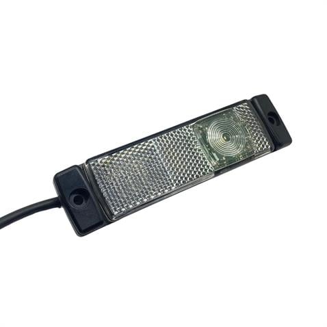 HELLA 24V YAN İKAZ LAMBASI (SİDE MARKER) LEDLİ BEYAZ KRONE TİP DORSE (130*32 MM)