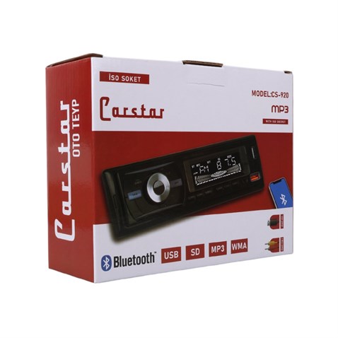 OTO TEYP-RADYO AUX/BLUETOOTH/MP3/SD KART/USB X 2 ŞARJ (UZAKTAN KUMANDALI) (7 RENKLİ)