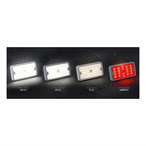 FRISTOM 12V-30V TAVAN LAMBASI LEDLİ 4 FONKSİYONLU 1000-70 LÜMEN KIRMIZI-BEYAZ (155*83 MM) (BUTONLU)