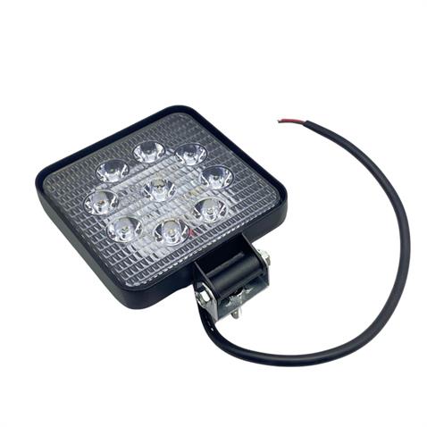 9V-30V ÇALIŞMA LAMBASI KARE 27W (9 LEDLİ) (105*105*18 MM) İNCE TİP