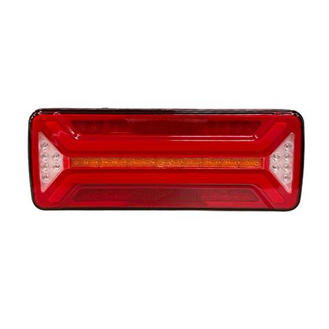 12V STOP LAMBASI (NEON LEDLİ-KAYAR SİNYALLİ) (4 FONKSİYONLU) (365*130*40 MM) E BELGELİ