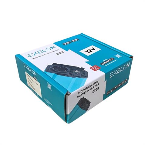 EXELON 12V DC > 220V AC İNVERTER 300W (MODİFİYE SİNÜS) (USB ÇIKIŞLI-MAŞALI)