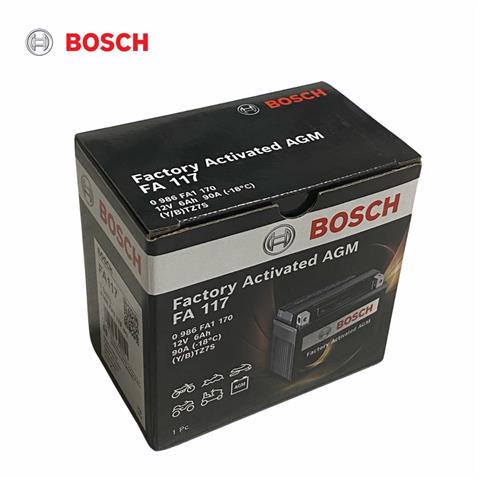 BOSCH 12V 6 AH MOTOSİKLET AKÜSÜ AGM 90 A (EN) (113*70*105) (FA117) (YTZ7S) (BTZ7S)