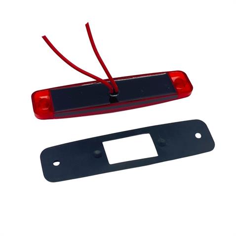 FRISTOM 12V-24V PARMAK LAMBA 6-LEDLİ KIRMIZI (102*25.6 MM)