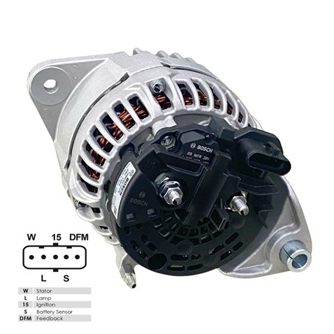 BOSCH 24V ALTERNATÖR DİNAMO 150 A (5 FİŞ SOKETLİ) (W-L-15-S-DFM) RENAULT-VOLVO