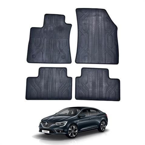 RENAULT ARAÇ PASPASI (SİYAH) (4 PARÇA) (KAUÇUK 1.KALİTE) RENAULT MEGANE IV OEM