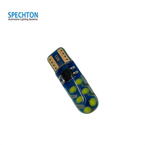SPECHTON 12V DİPSİZ AMPUL T10 12 LEDLİ  SİLİKONLU BEYAZ (1 AD)